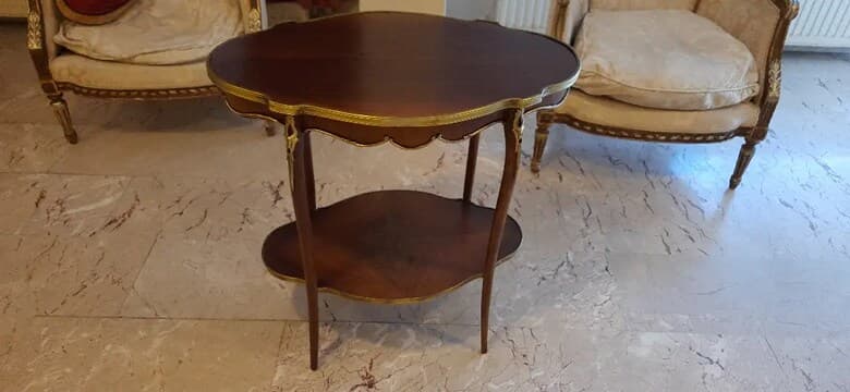 Handmade Vintage Wooden Side Table – Free - Photo 1